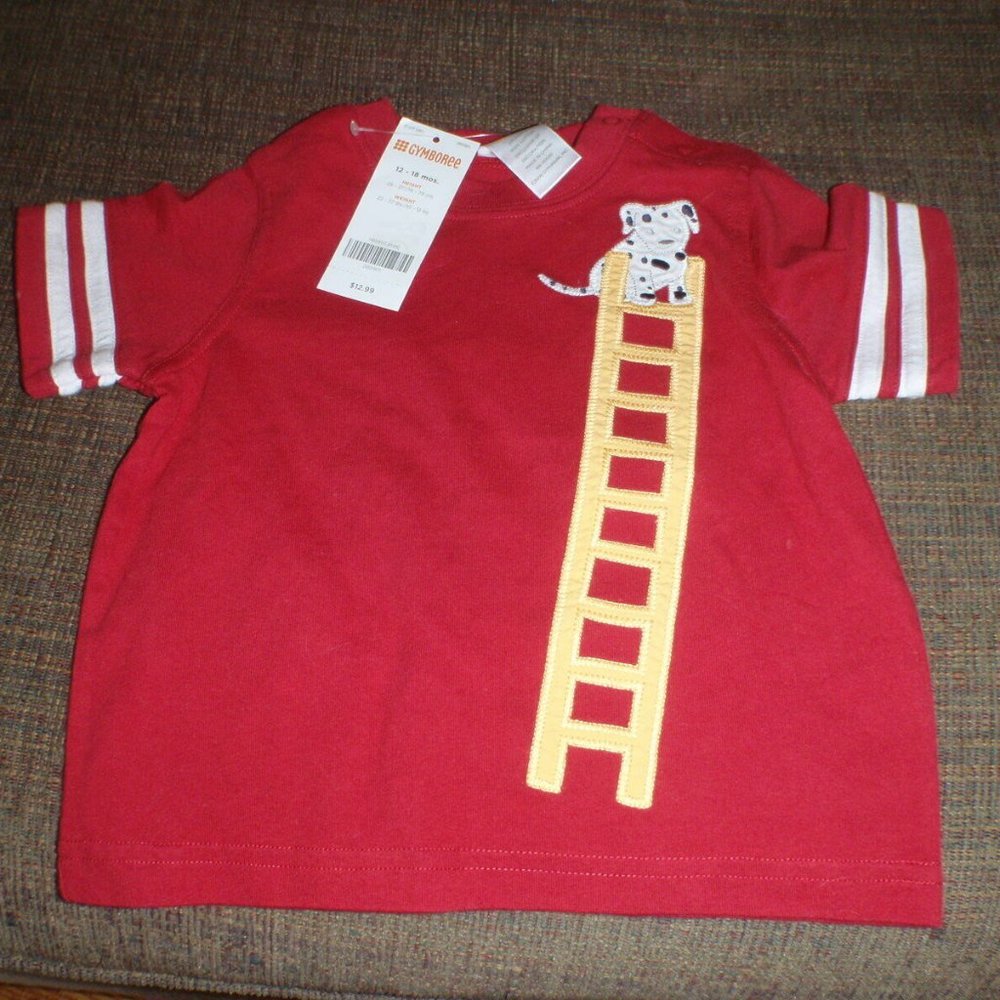 12-18 MONTH TODDLER FIREMAN SHIRT NWT